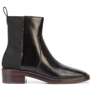 TORY BURCH - square-toe leather Chelsea boots